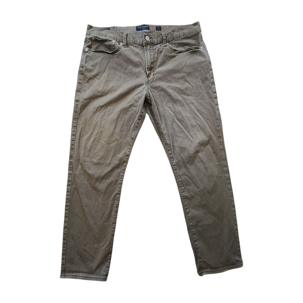 VTG Lucky Brand 121 Slim Straight Jeans Men's 36x30 Khaki  Brown Stretch Pants